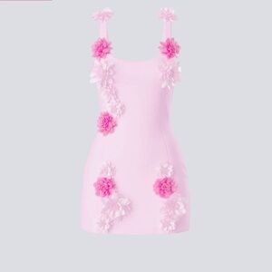 Finesse Pink Floral Midi Dress